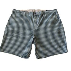 Polo Ralph Lauren Shorts Men's‎ 48B 48G Big & Tall Chino Blue White Mini Check